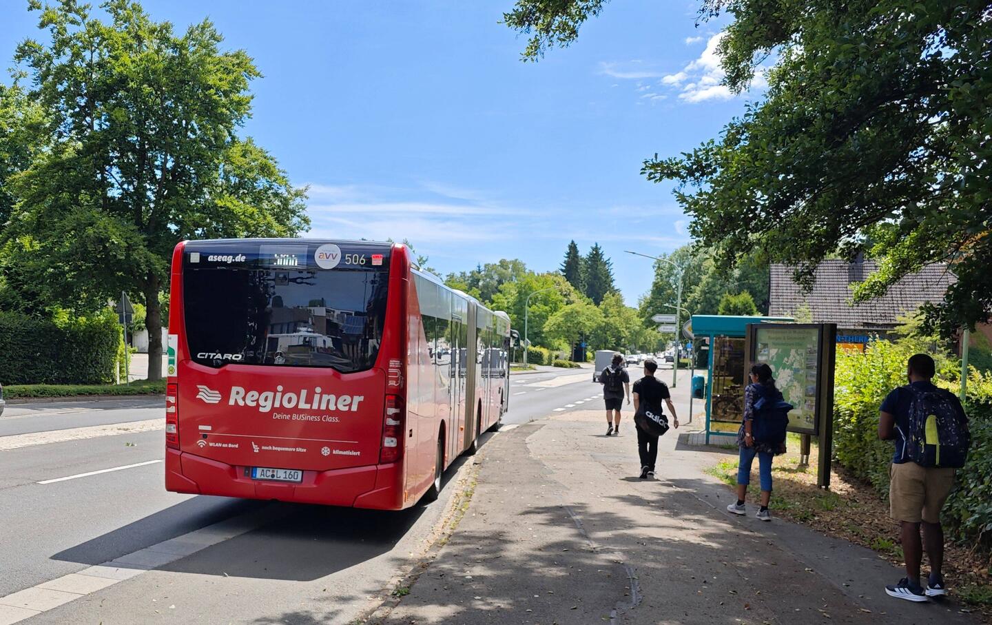Startpunkt in Roetgen - Bushaltestelle Wanderstation
