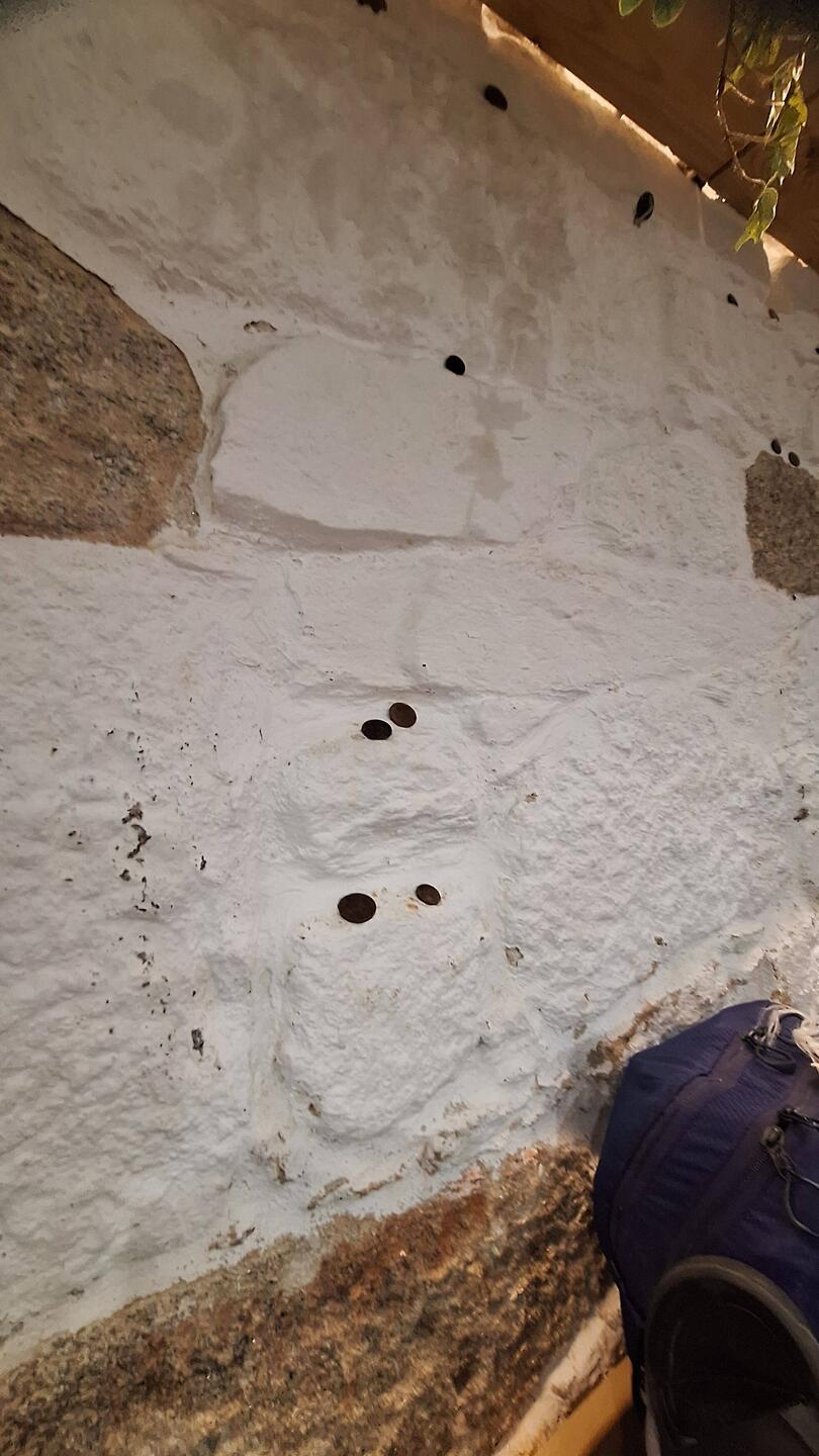 Pilgrims place coins on walls of restaurants...ask me for the full story when I see you
