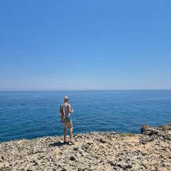 Ausblick aufs Meer mit Lisi