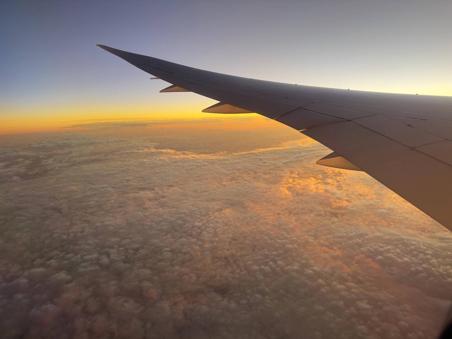 Sunrise over the Pacific.