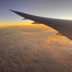 Sunrise over the Pacific.
