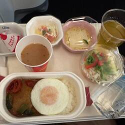 My loco moco dinner on JL8786.