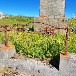 Fisch als Geländereinfassung