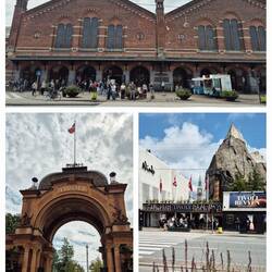 Bahnhof und Tivoli Vergnügungspark