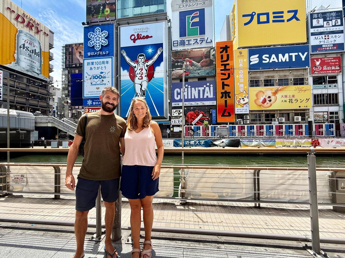 The famous Glico sign in Dotonbori🕺