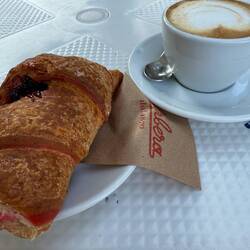Breakfast at a bar