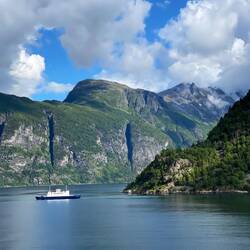Einfahrt in den Geirangerfjord