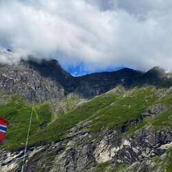 Wir fahren in Richtung Geiranger