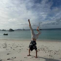 Felix übt auch fleißig.