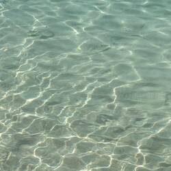 Das Wasser war total klar.