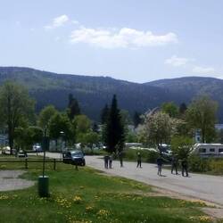 Schöner Terrassencamping