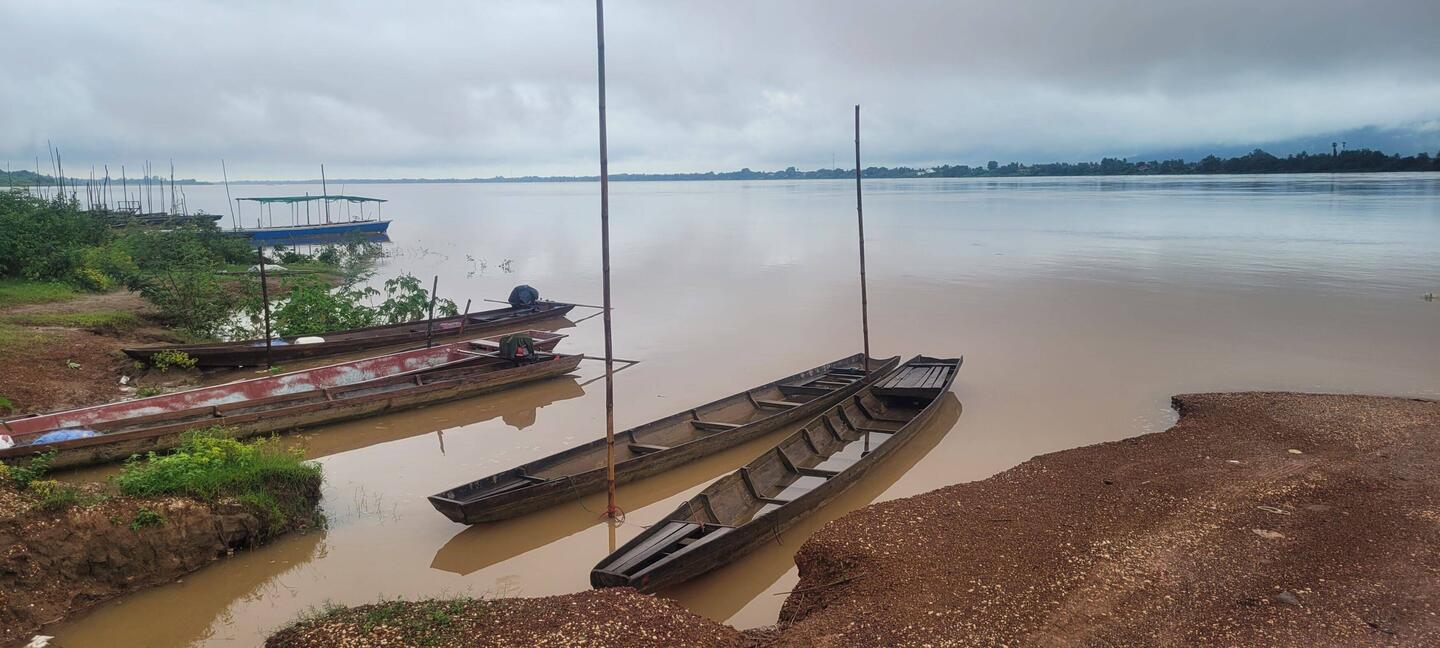 A calm and very misleading Mekong backwater!