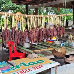 Dried meat snacks.