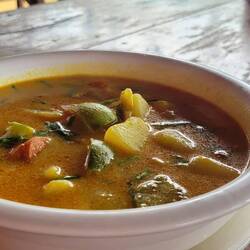 Laos yellow curry soup... incredible.