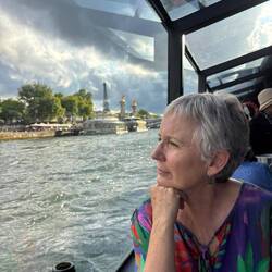 Diane snapped this when I was contemplating how very very lucky we were to be doing this