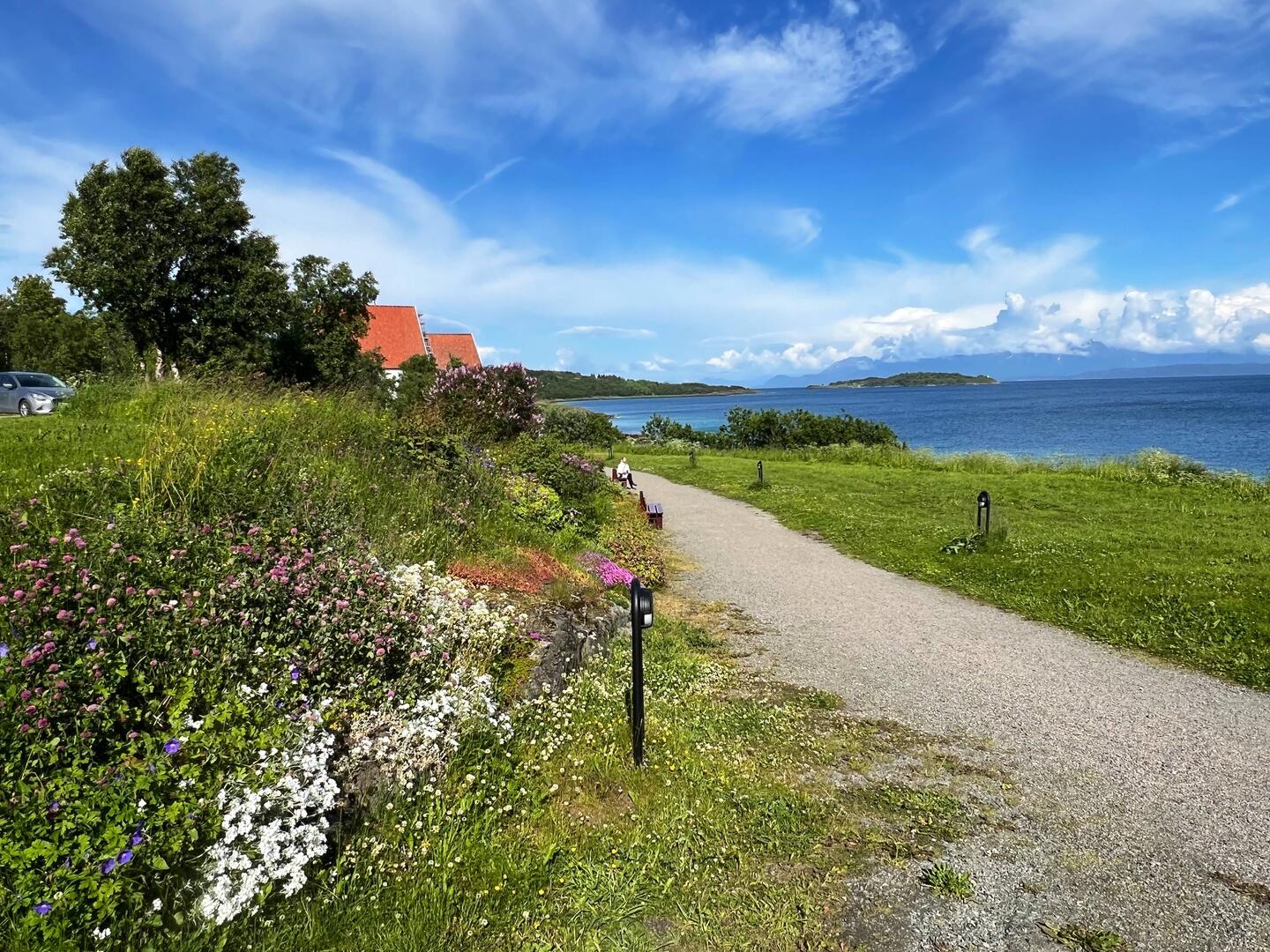 Küste mit Kirche von Trondenes