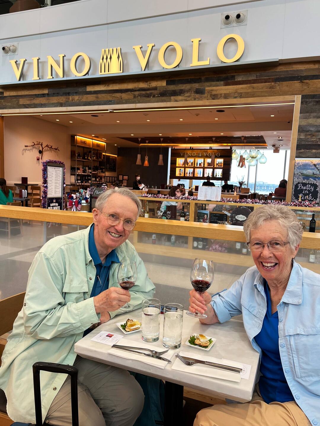 Enjoying some nice wine