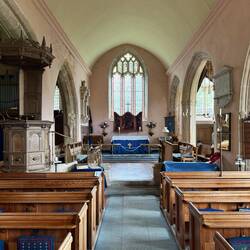 Inside the church