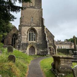 The church next door to the manor home