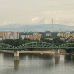 Blick auf die slowakische Seite der Donau