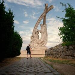 Statue zur Krönung des ersten ungarischen Königs Stephan