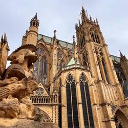 Kathedrale von Metz vom Place d'Armes (Paradeplatz)