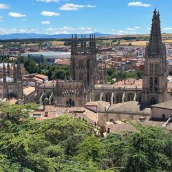 Burgos Cathederal from the castle ruins