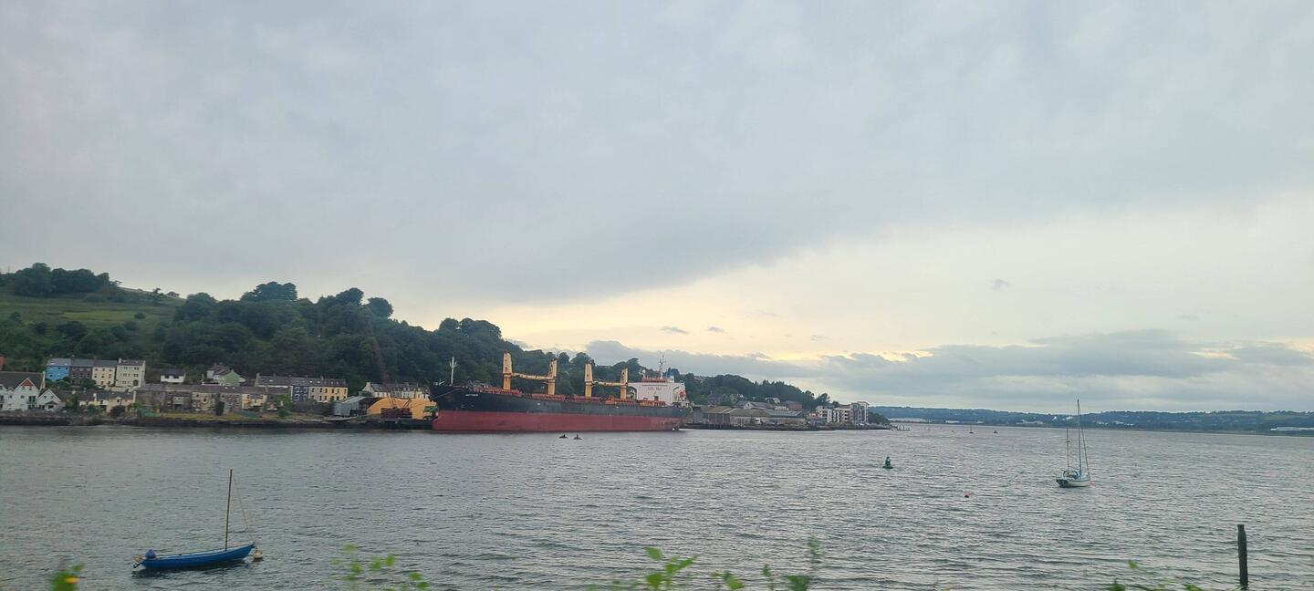 A bit overcast when we arrived.