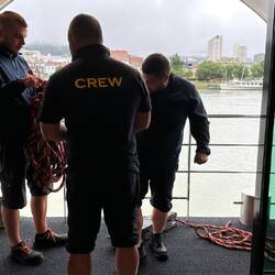 Crew during Emergency Excerise