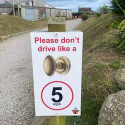 Loved the 5mph signs