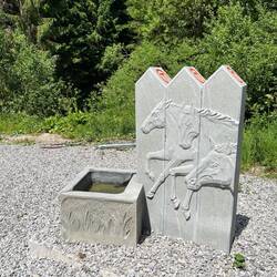 Brunnen an der Strecke
