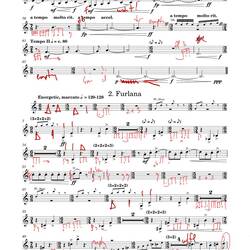 I usually mark up music pretty liberally, but this piece ... !