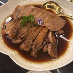 Braised duck