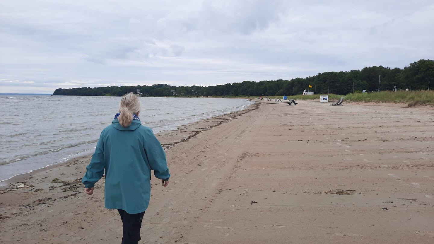 Gepflegter Strand am Finnischen Meerbusen