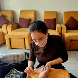 Vietnamesische Pediküre