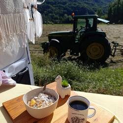 Beim Frühstück anderen bei der Arbeit zugucken 😎