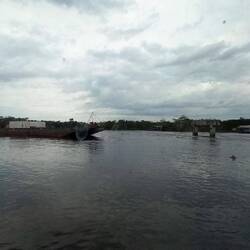 Brigde renewal while we tried to get over a dam and a temporary bridge