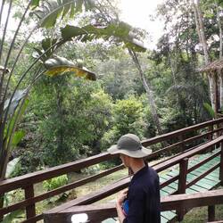 Outside our bungalow