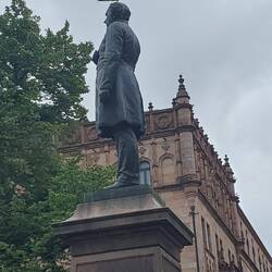 Nothing says famous historical figure like a seagull on your head