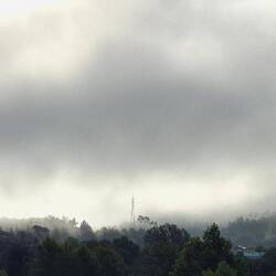 De nevel trekt stilaan op.