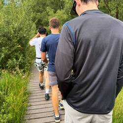 Hiking around the tarn