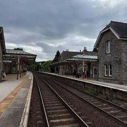 The railway station in town