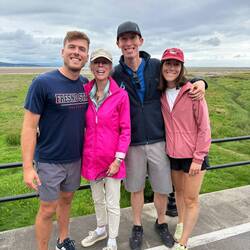 The estuary behind us