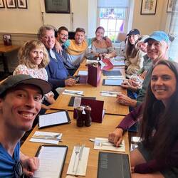 All together for lunch