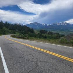 In Colorado war das Panorama meist durch schöne Berge verziert