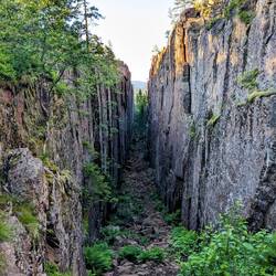 Einmal um die Schlucht herum und der Blick von oben 😲