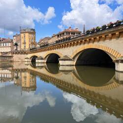In der Sonne: Moyen Pont am Port de Plaisance Metz