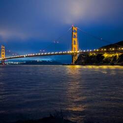 Golden Gate bei Nacht
