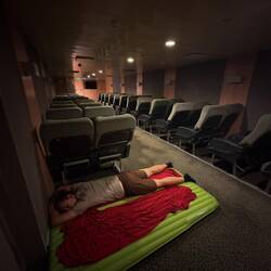 Nachtlager. Dann doch auf der Isomatte. Ging ganz gut.