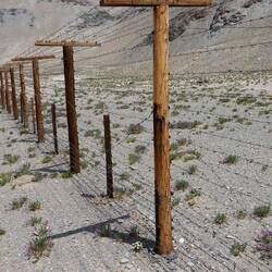 Zaun zur Absperrung des Sperrgebietes Richtung chinesische Grenze